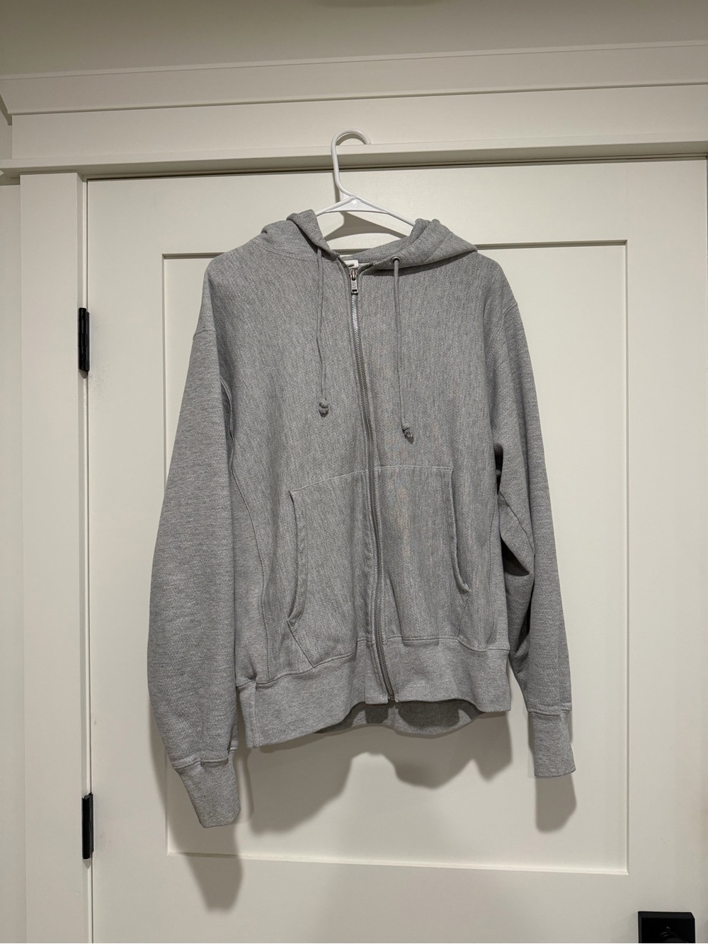 Champion Gray Full-Zip Hooded Sweater